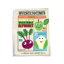 Load image into Gallery viewer, Fruit &amp; Veg A-Z Crinkly Cloth Book