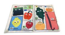 Load image into Gallery viewer, Fruit &amp; Veg A-Z Crinkly Cloth Book
