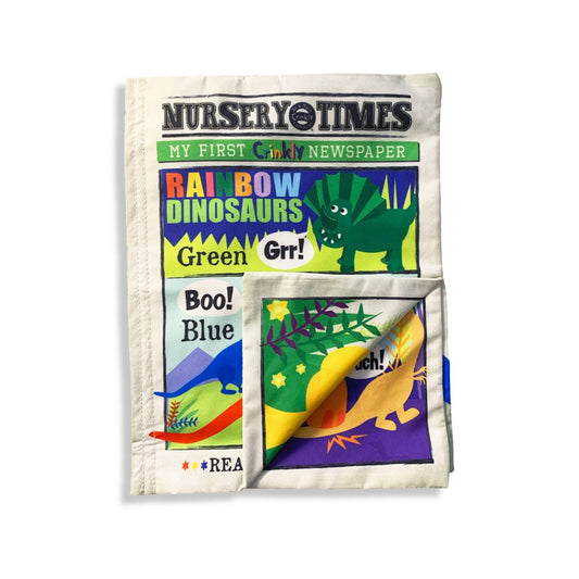 Rainbow Dinosaurs Crinkly Cloth Book