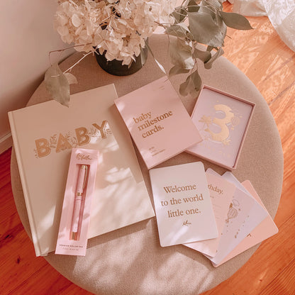 Baby Milestone Cards | Cream