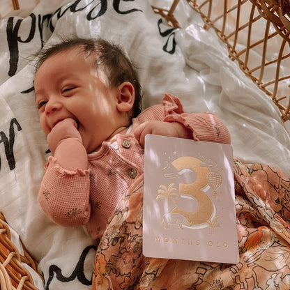 Baby Milestone Cards | Cream