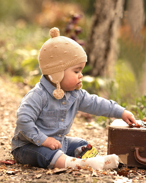 Organic Earmuff Popcorn Driftwood SIZE XS and S