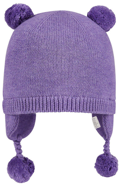 Organic Earmuff Snowy Pansy