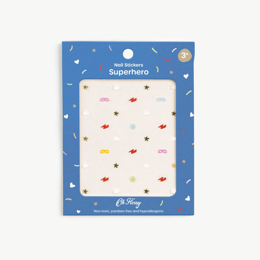 Superhero Oh Flossy Nail Stickers