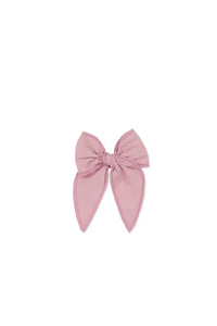 Organic Cotton Woven Bow - Flora