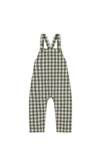 Load image into Gallery viewer, Organic Cotton Kingston Overall - Gingham Grape Leaf