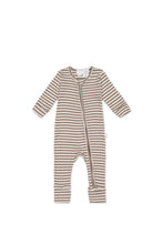 Load image into Gallery viewer, Organic Cotton Modal Gracelyn Onepiece - Narrow Stripe Tweed/Cloud