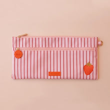 Load image into Gallery viewer, Strawberry Stripe Large Pencil Case