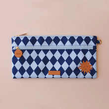 Load image into Gallery viewer, Navy Diamonds Large Pencil Case