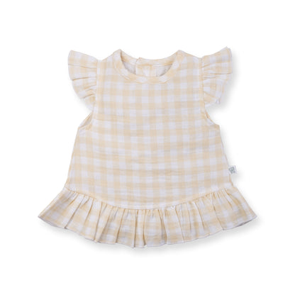 Petal Tee Set | Honey Check