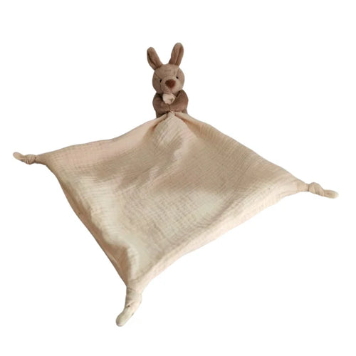 Jojo the Kangaroo Baby Muslin Comfort Blanket