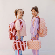 Load image into Gallery viewer, Burgundy Stripe Backpack
