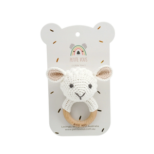 Crochet Ring Rattle | Lamb