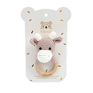Crochet Ring Rattle | Cow