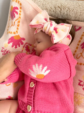 Load image into Gallery viewer, Cardigan | Raspberry SIZE 0-3M and 3-6M