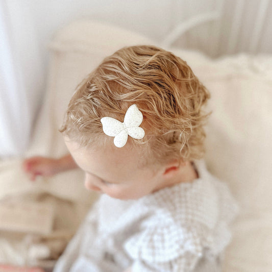 Clip | Petite Opal Glitter Butterfly