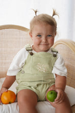 Load image into Gallery viewer, Summer Overalls | Lime SIZE 5YR, 6YR and 7YR