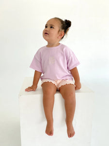 Signature Tee | Lilac SIZE 0-3M, 3-6M, 6YR and 7YR