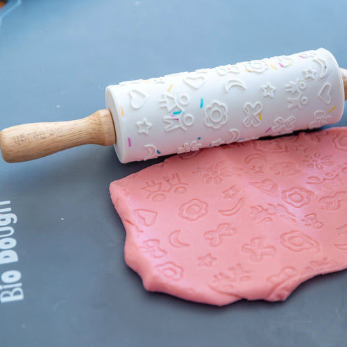 Bio Dough | Silicone Embossed Rolling Pin