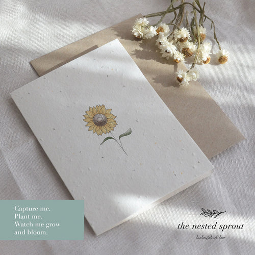 Sunflower | Plantable Greeting Card