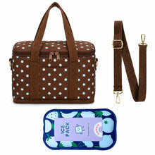 Load image into Gallery viewer, Polka Dot Everyday Cooler Bag + Ice Pack
