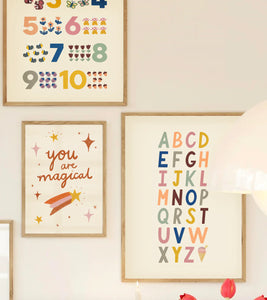 Bold A-Z Print