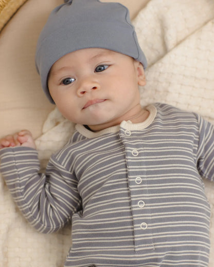 Slate Knotted Baby Hat