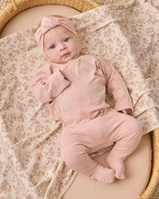 Load image into Gallery viewer, Wrap Top + Footed Pant Set Dusty Rose