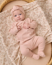 Load image into Gallery viewer, Wrap Top + Footed Pant Set Dusty Rose