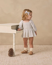 Load image into Gallery viewer, Bow W. Clip, Set Of 3 Cloud, Blue Gingham, Dusty Rose