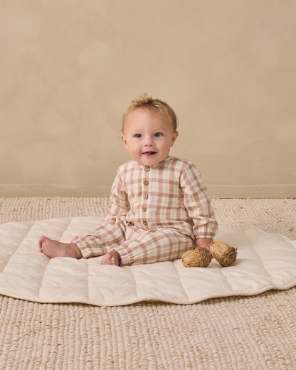 Woven Jumpsuit Rustic Plaid