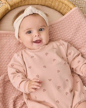 Load image into Gallery viewer, Crewneck Bubble Romper Hearts