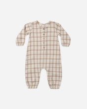 Load image into Gallery viewer, Woven Jumpsuit Rustic Plaid