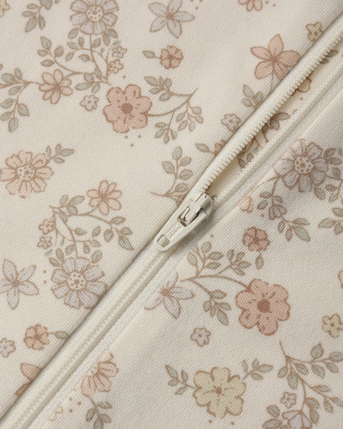 Floral Vine Zip Long Sleeve Sleeper Footie