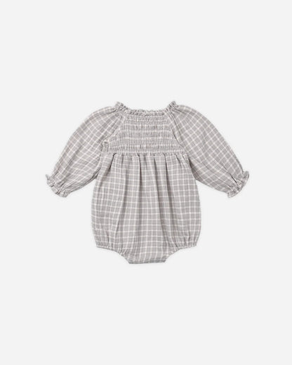Eden Romper Blue Gingham