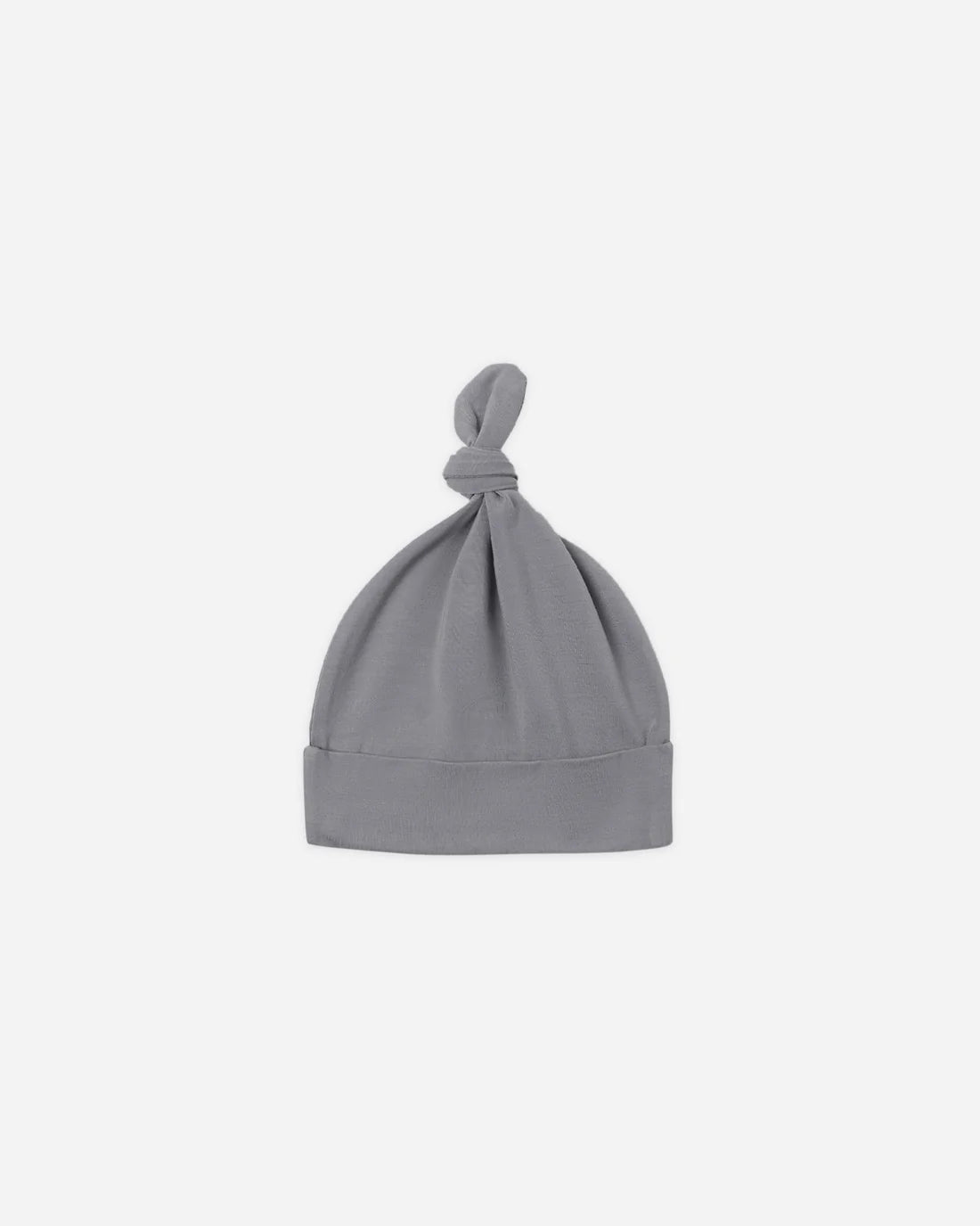 Slate Knotted Baby Hat