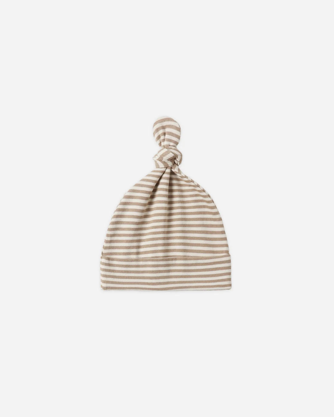 Almond Stripe Knotted Baby Hat
