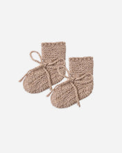 Load image into Gallery viewer, Knit Booties Heathered Almond
