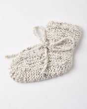 Load image into Gallery viewer, Knit Booties Natural Confetti