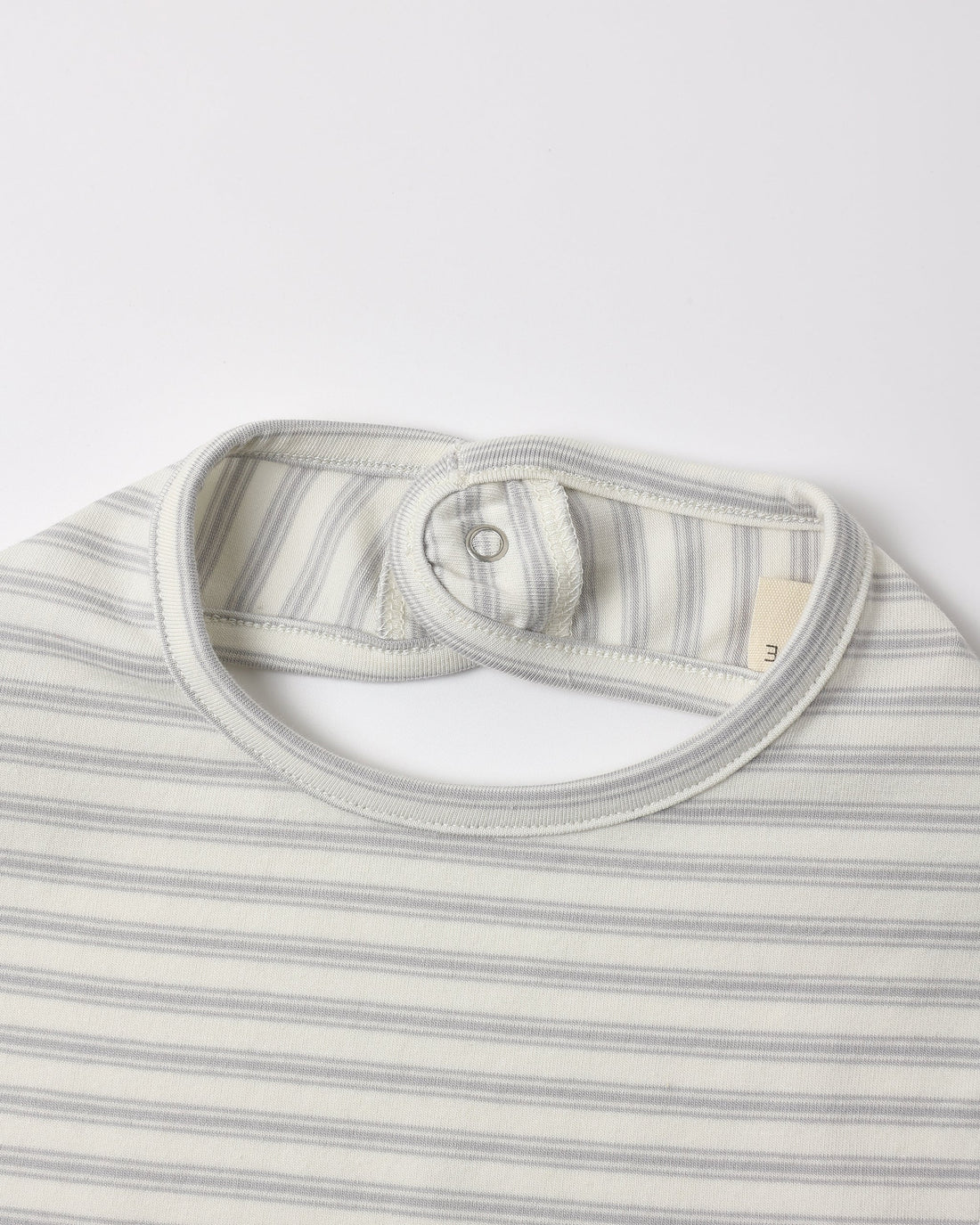 Jersey Snap Bib, 2 Pack Sheep, Cloud Stripe