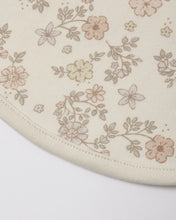 Load image into Gallery viewer, Jersey Snap Bib, 2 Pack Floral Vine, Dusty Rose