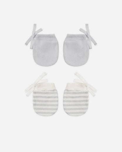 No Scratch Mittens, Set Of 2 Cloud Stripe, Cloud