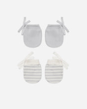 Load image into Gallery viewer, No Scratch Mittens, Set Of 2 Cloud Stripe, Cloud