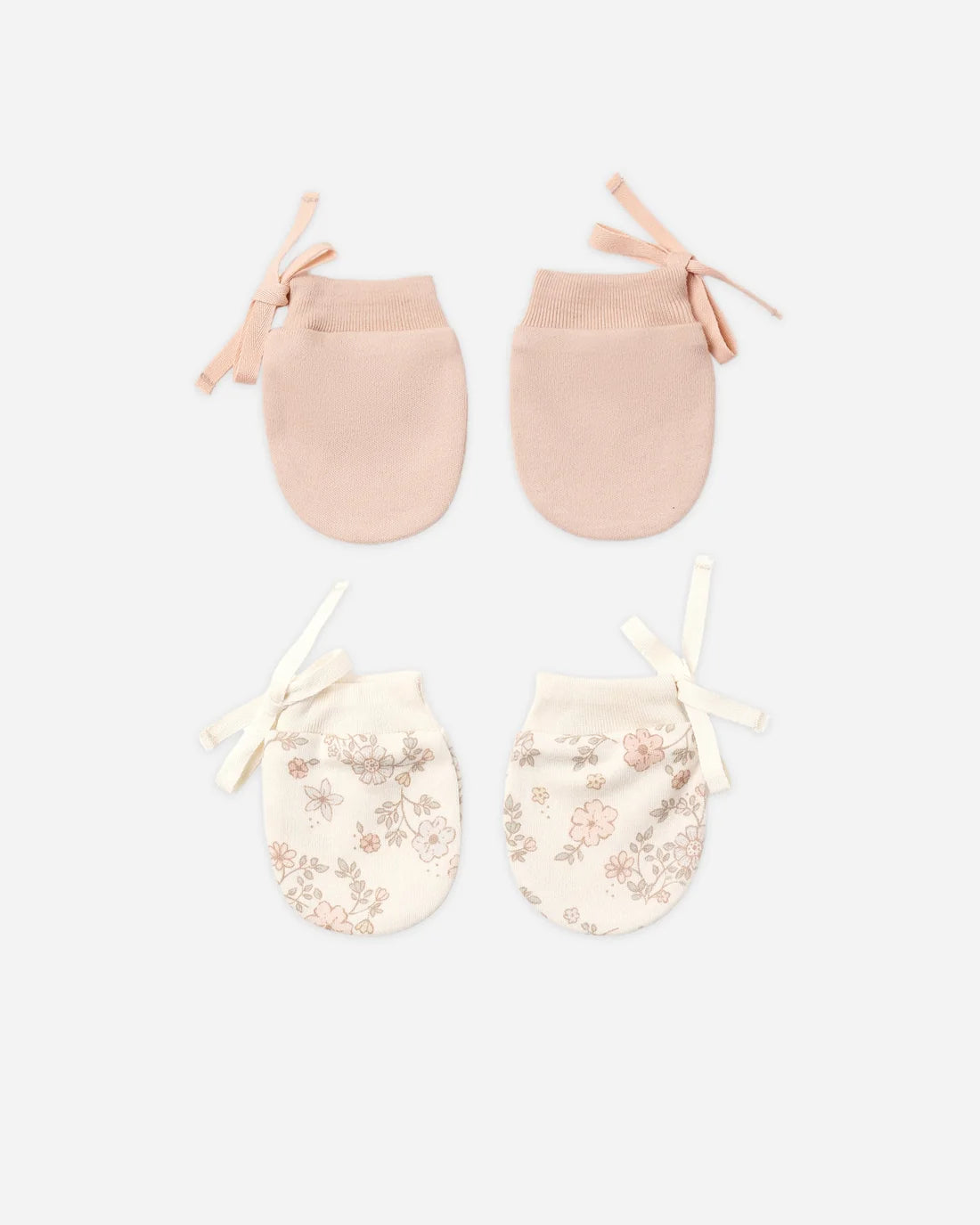 No Scratch Mittens, Set Of 2 Floral Vine, Dusty Rose
