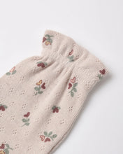 Load image into Gallery viewer, No Scratch Mittens, Set Of 2 Blue Ditsy, Heart Ditsy