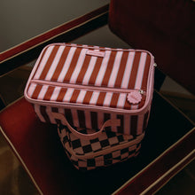 Load image into Gallery viewer, Burgundy Stripe Lunch Bag