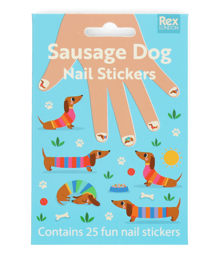 Childrens Nail Stickers | Sausage Dog