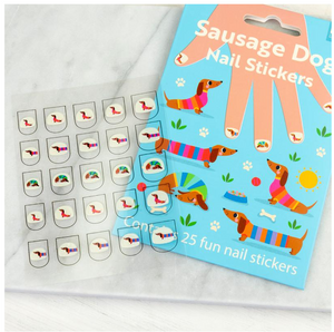 Childrens Nail Stickers | Sausage Dog