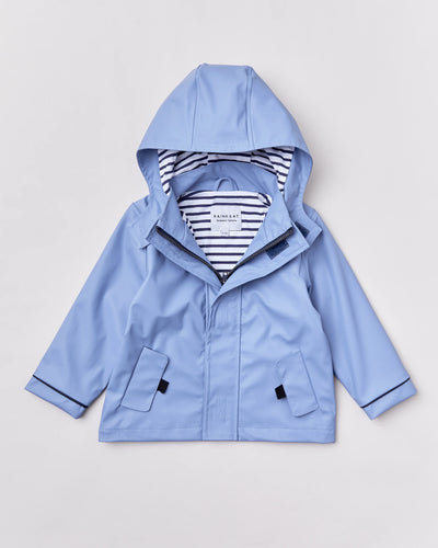 Stripy Sailor Jacket | Storm Blue