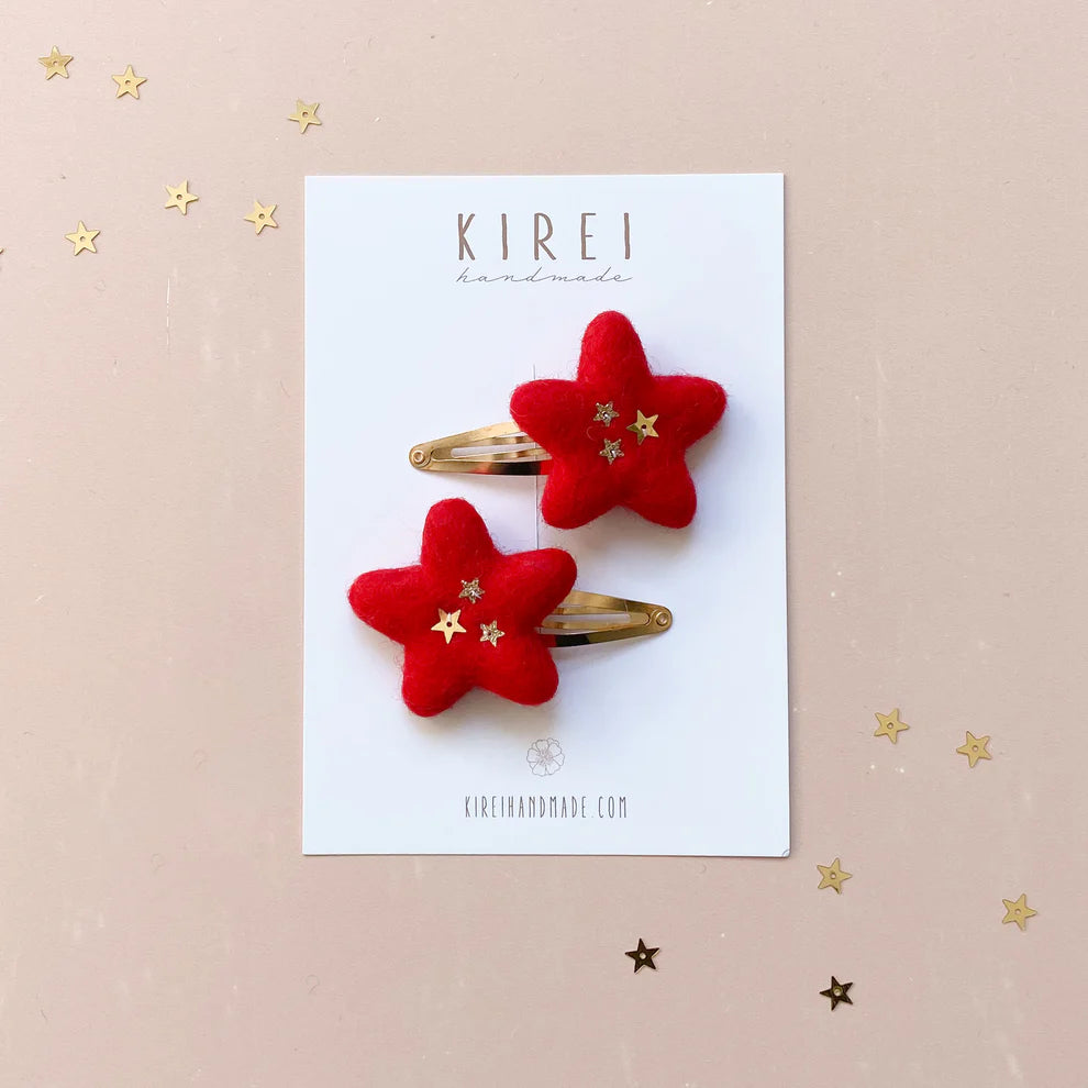 Christmas Star Snap Clips